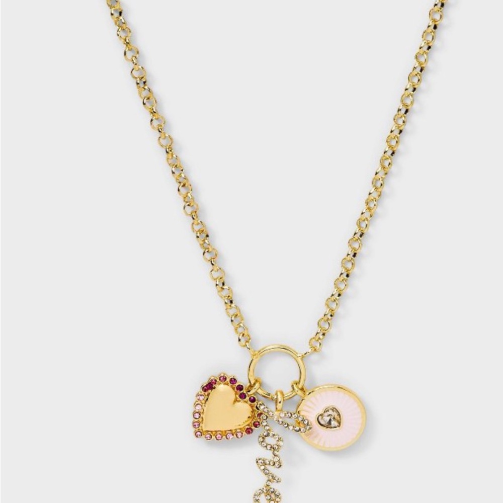 Gold Heart Pendant Necklace